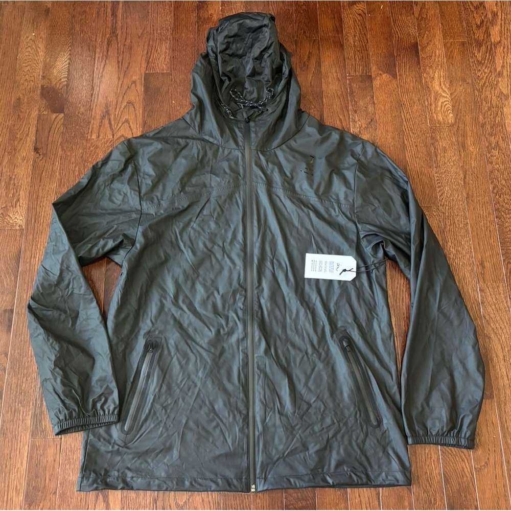 NWT Imperial Motion Men's Full Zip Water Resistant Lightweight Hooded Jacket L